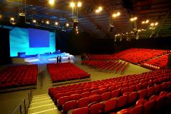 A view of the main auditorium at Teford International Centre