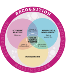 • Scientific practice • Participation in science • Wellbeing and development • Scientific practice • Participation in science • Wellbeing and development
