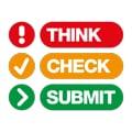 Think Check Submit logo Think Check Submit logo